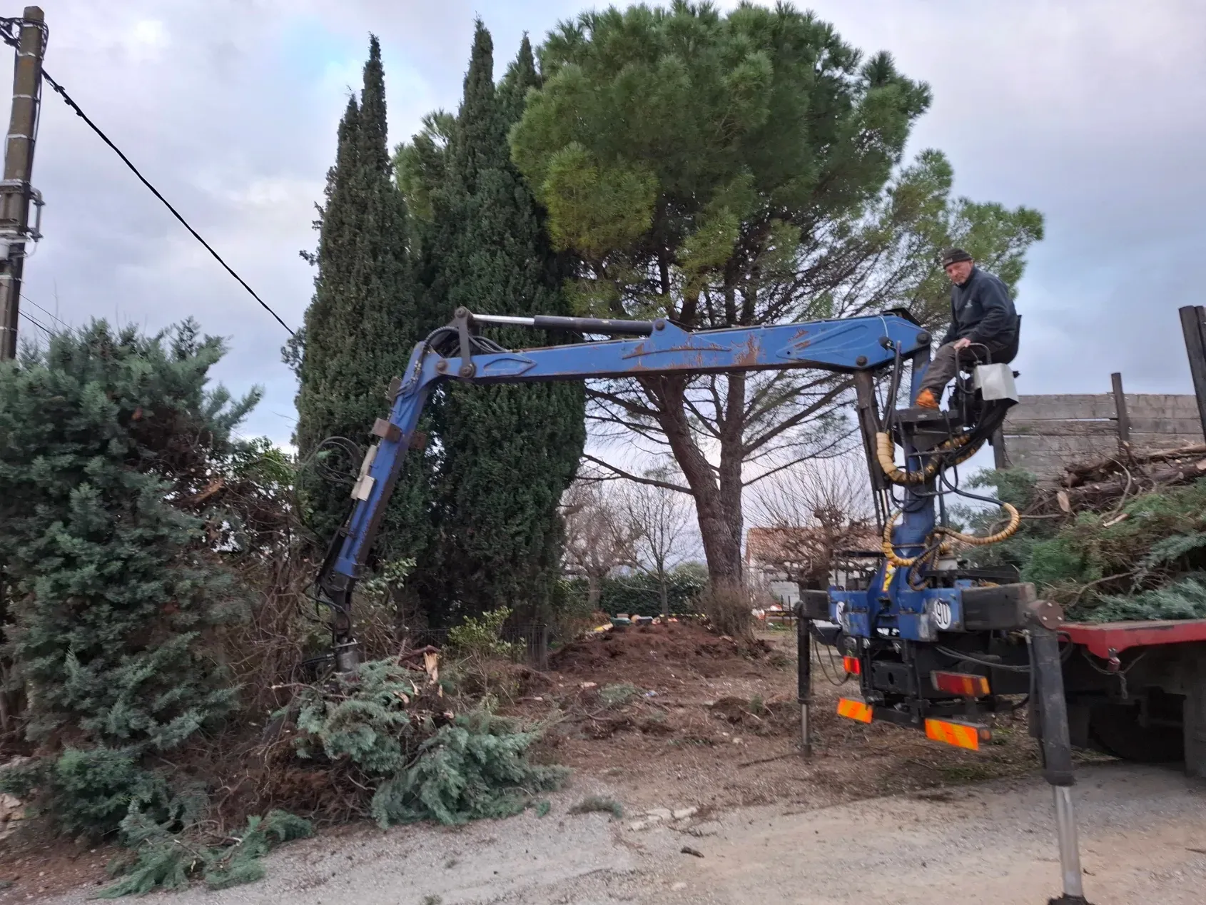 Intervention spécialisée avec camion spécialisé